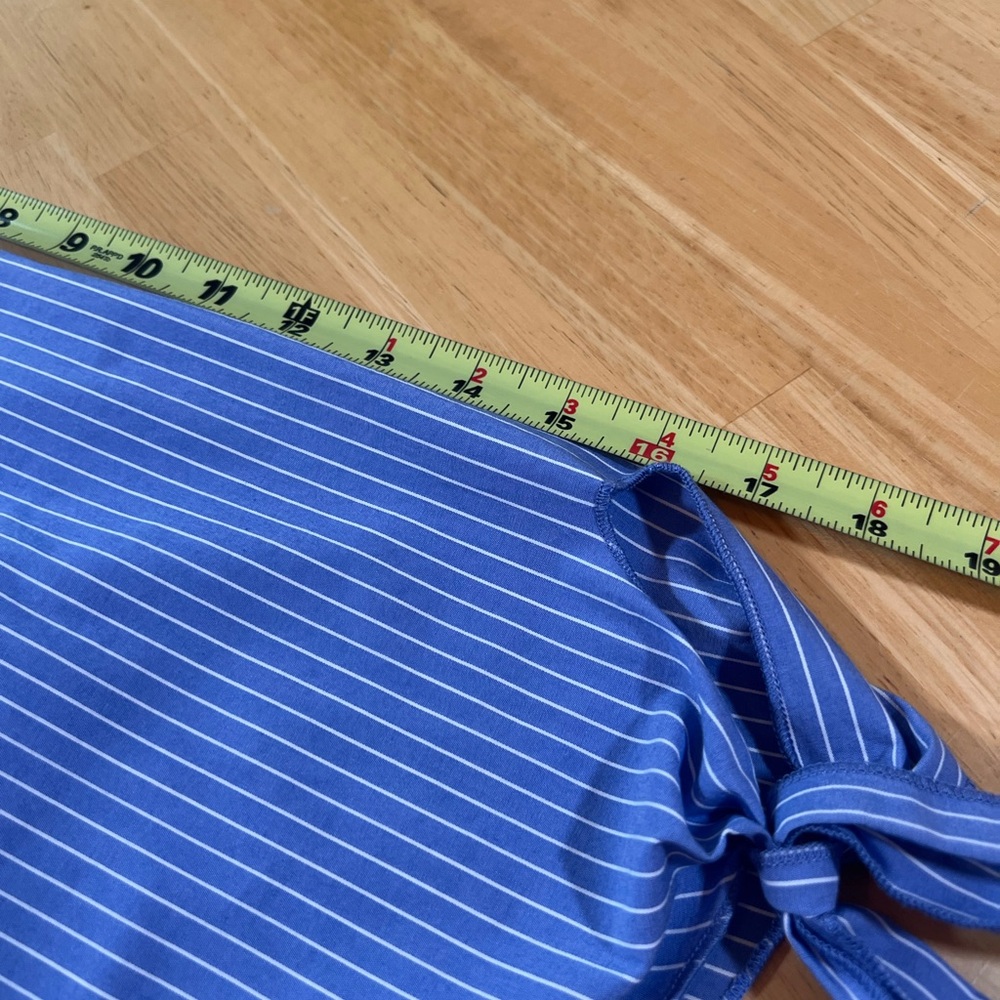 Como Vintage Blue and White stripped Top - Size L - Picture 11 of 11
